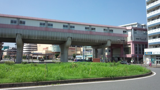 村上駅 県道たか風呂